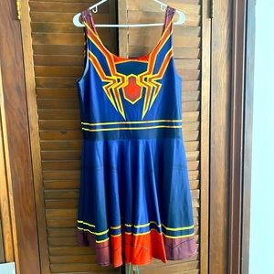 Women’s Spider-Man Dress Cosplay Stretch Knit XXL